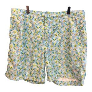 Tabs Tropical All Over Parrot Print Swim Trunks Size 38 EF2